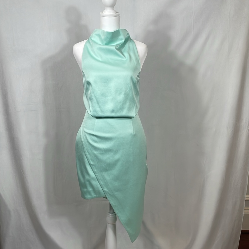 Revolve Elliott Camo Dress Aqua Color Size XS EUC